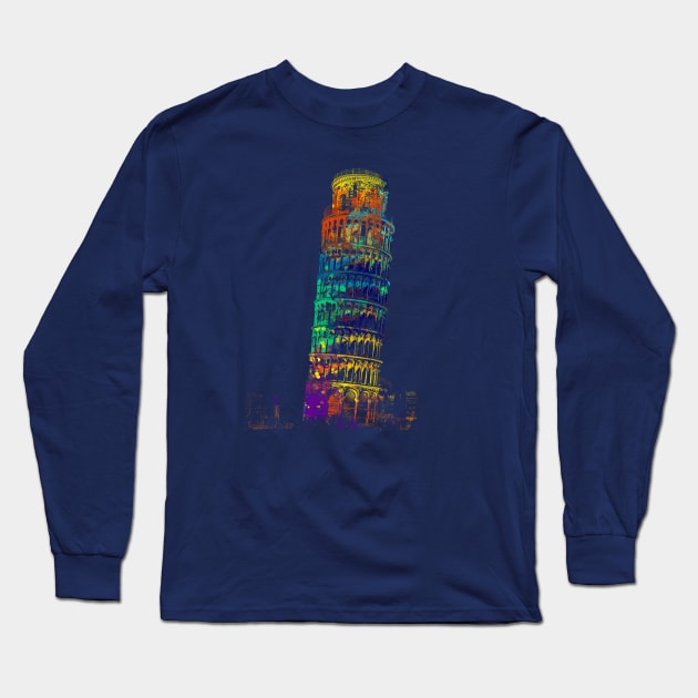 Leaning Tower of Pisa Long Sleeve T-Shirt by Seraphine